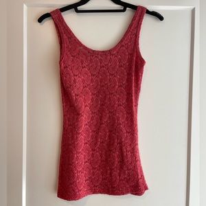 Red pink tank top